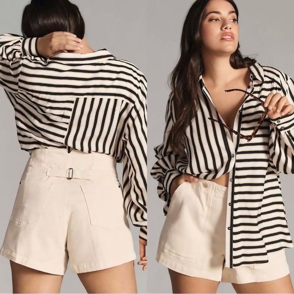 Pilcro Kit High Rise Utility Shorts Women’s 32 - Picture 2 of 8